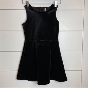 Girls velvet black xhilaration dress